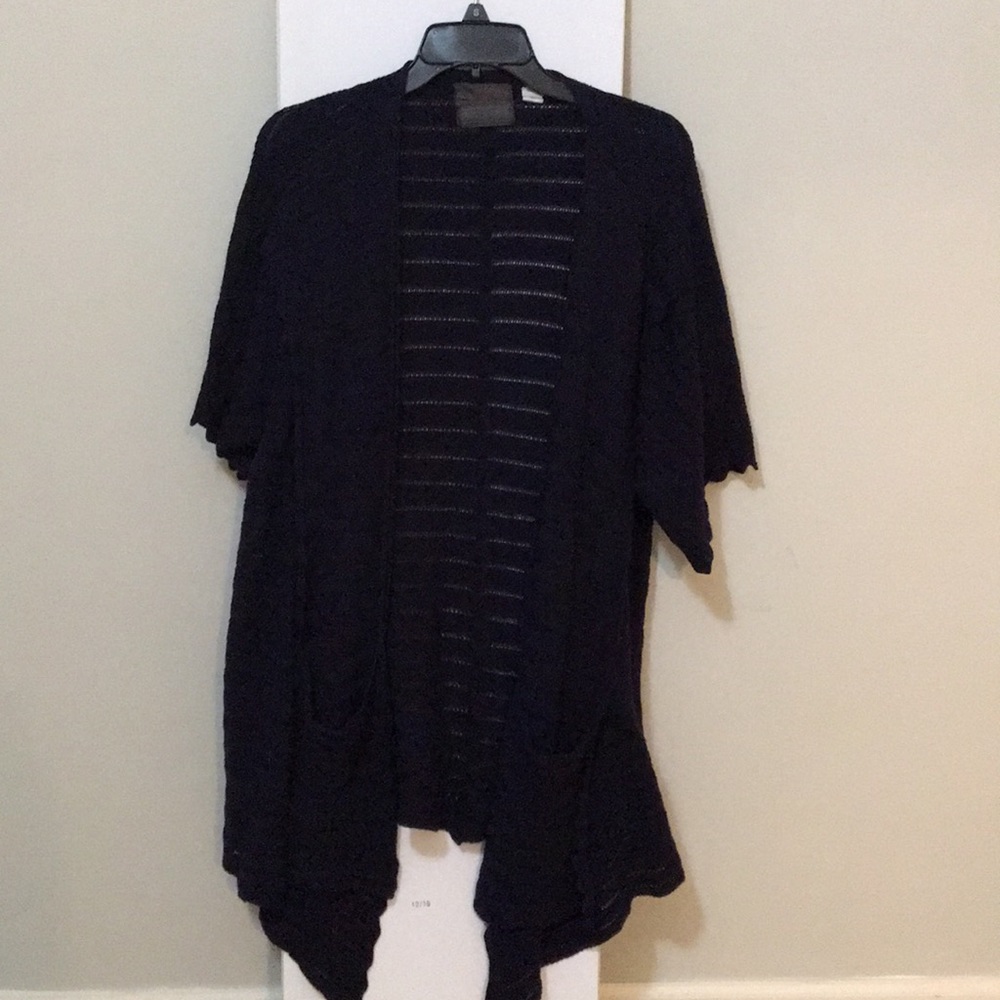 Anthropologie navy cardigan